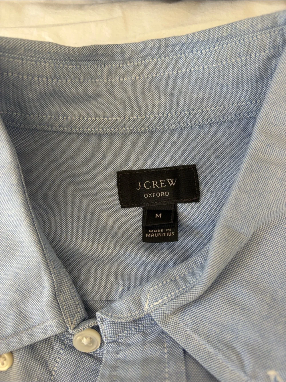 J Crew Classic Light Blue Men’s Button-Down Shirt